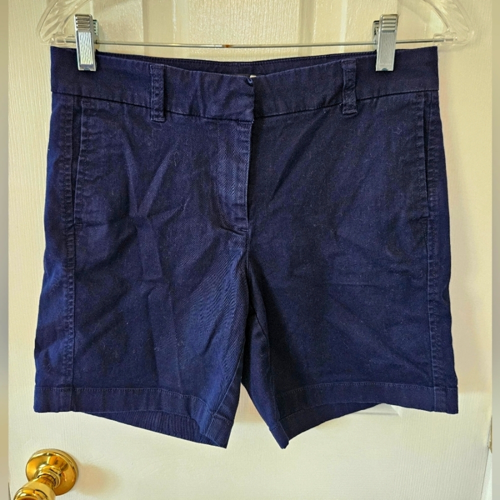 J Crew Chino Navy Blue Shorts size 2